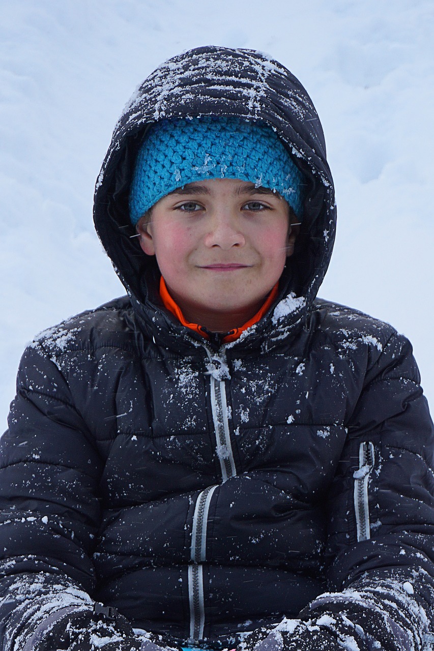 boy snow winter free photo