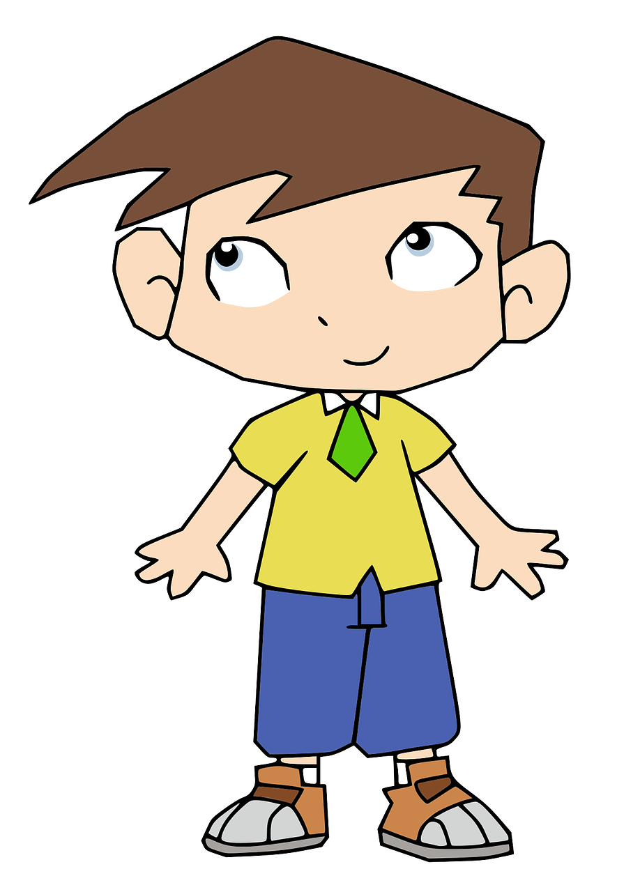 boy child comic characters free photo