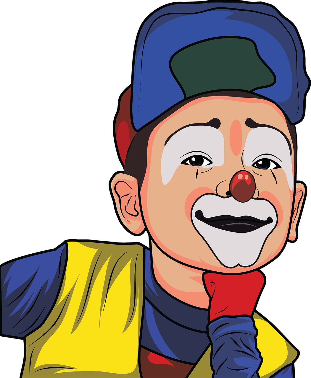 boy cartoon clown free photo