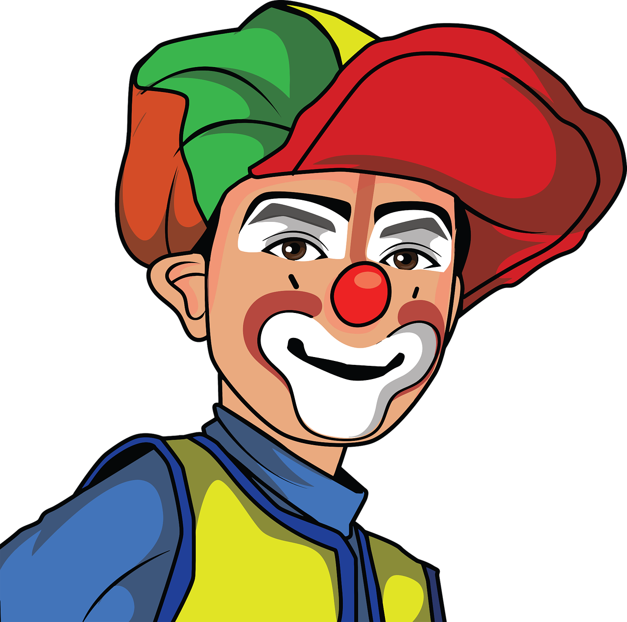 boy cartoon clown free photo