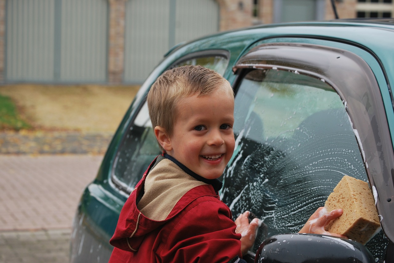 boy car sponge free photo