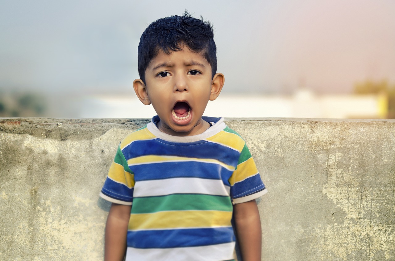 boy child shouting free photo
