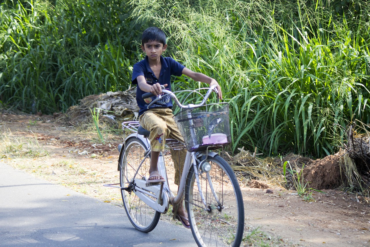 boy bike riding free photo