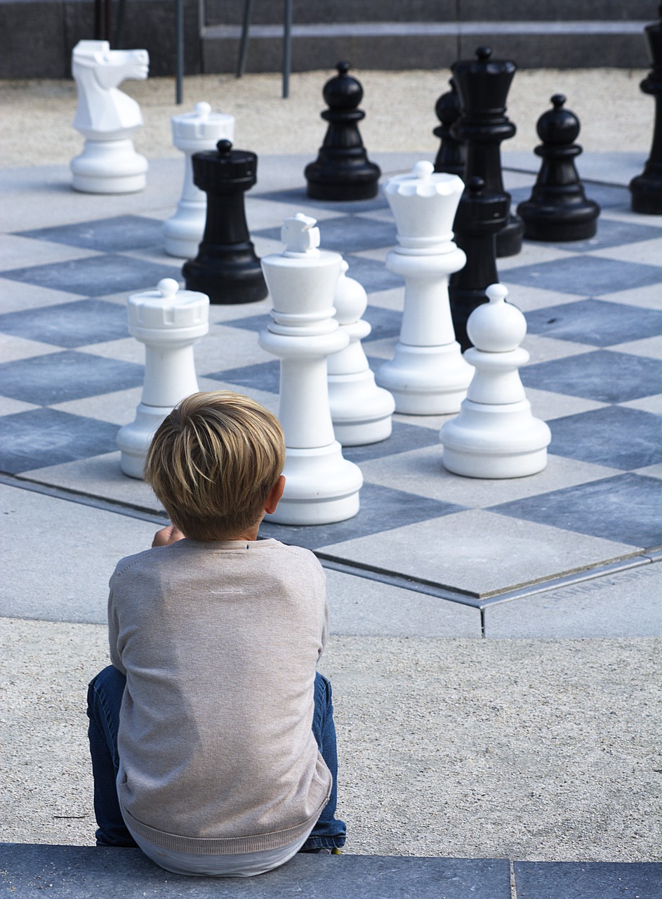 boy chess black free photo