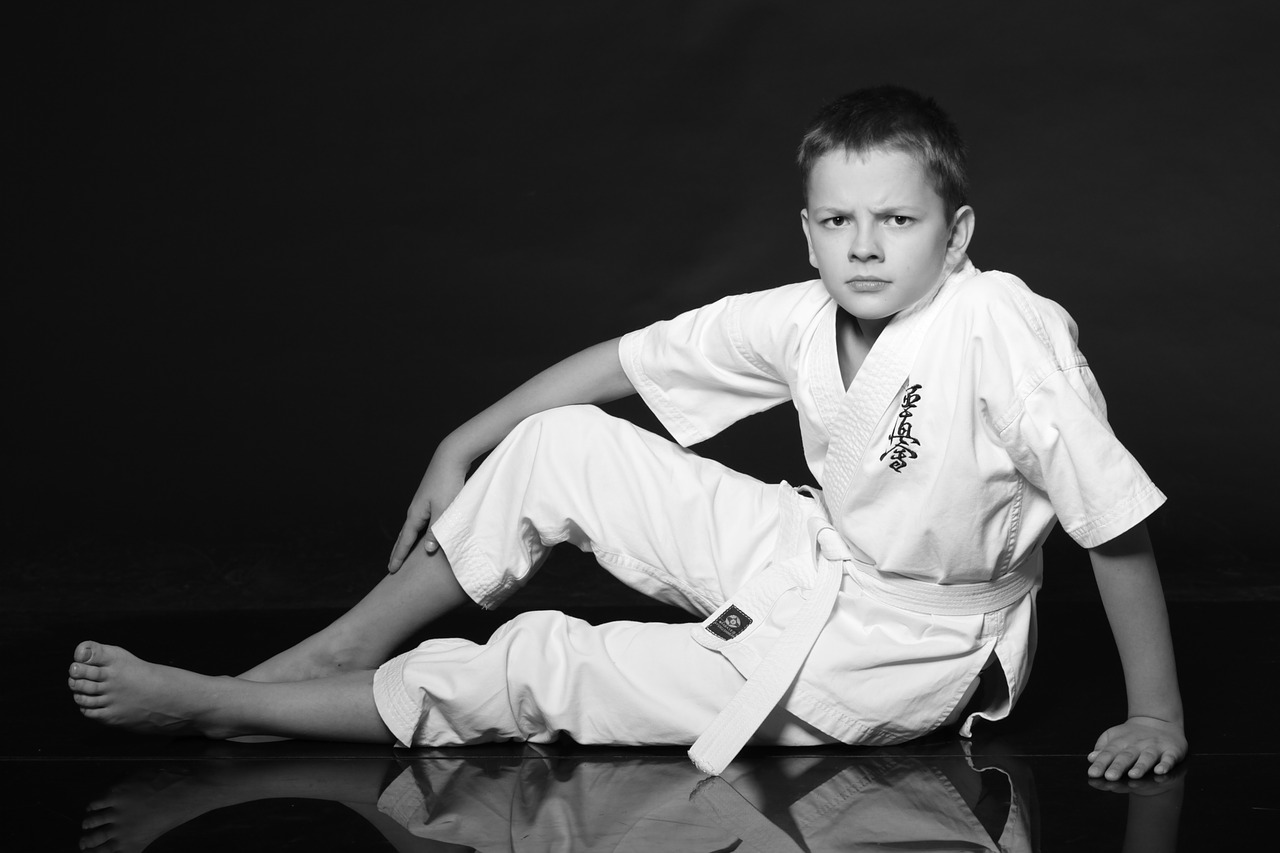 boy teen karate free photo