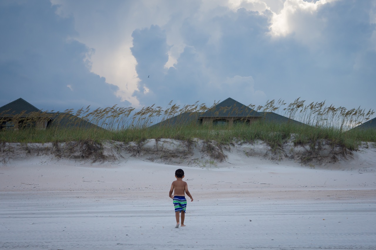 boy  storm  nature free photo