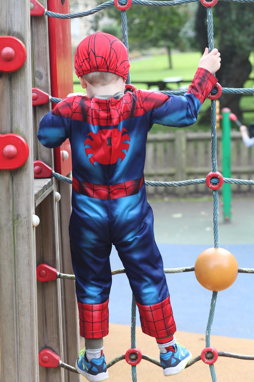 boy  spiderman  superhero free photo