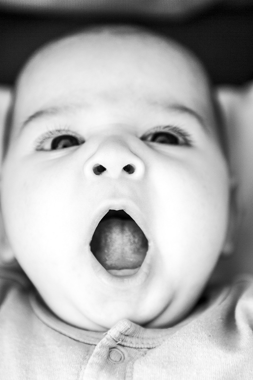 boy  baby  yawn free photo