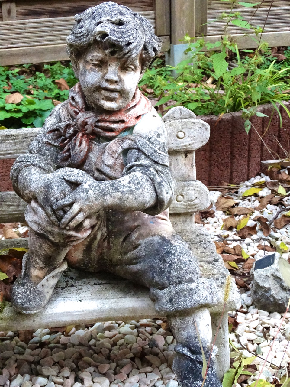 boy statue sculpture free photo