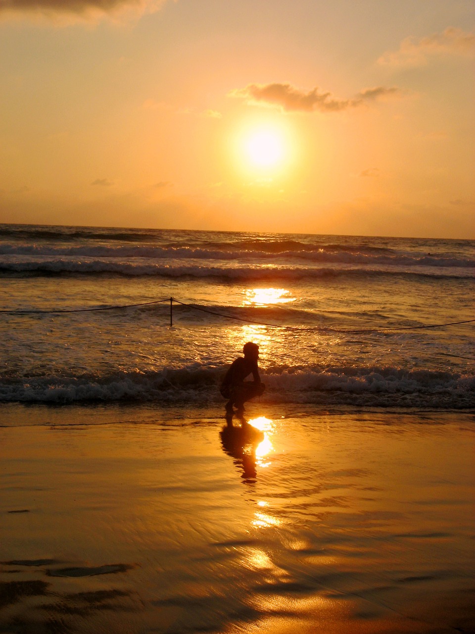 boy sea sunset free photo