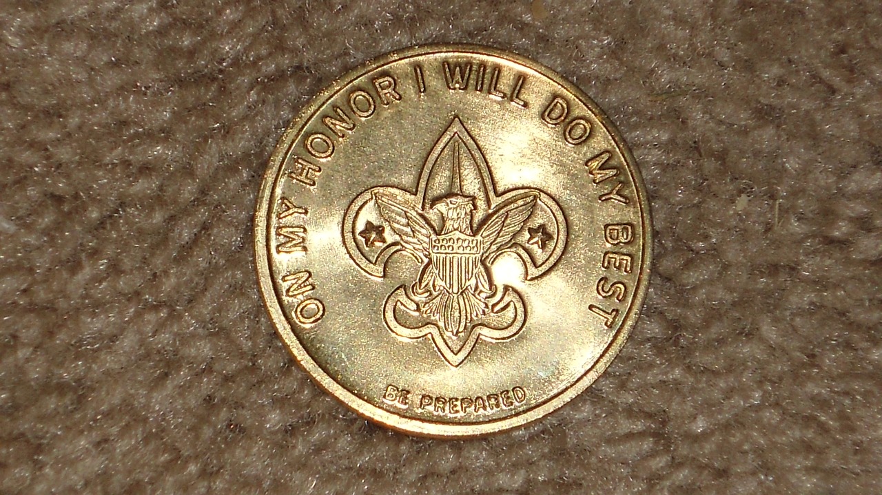boy scout coin be prepared free photo