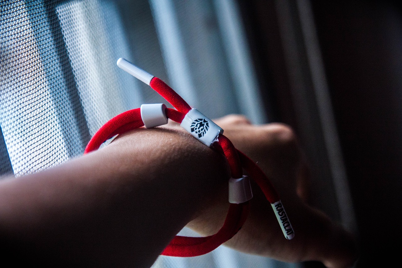 bracelet red wrist free photo