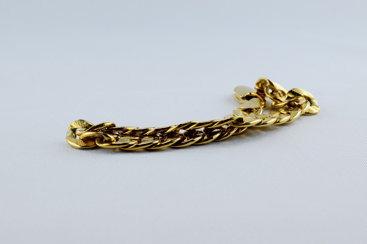 bracelet gold jewelry earrings free photo