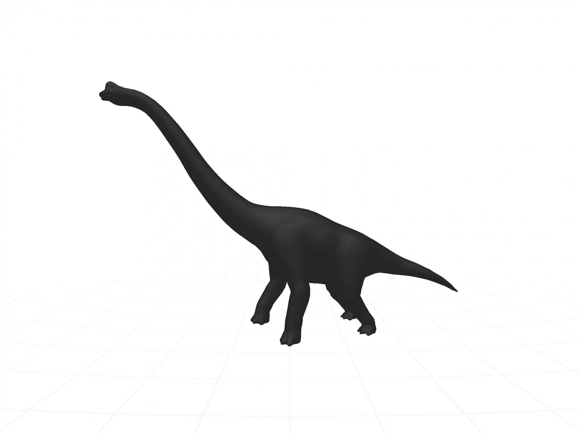 drawing brachiosaurus silhouette free photo