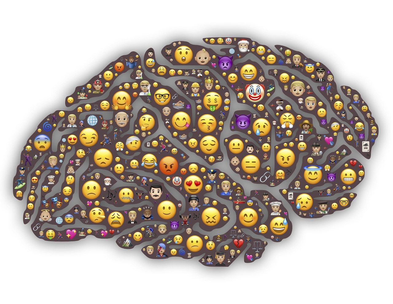 brain emoji emoticons free photo