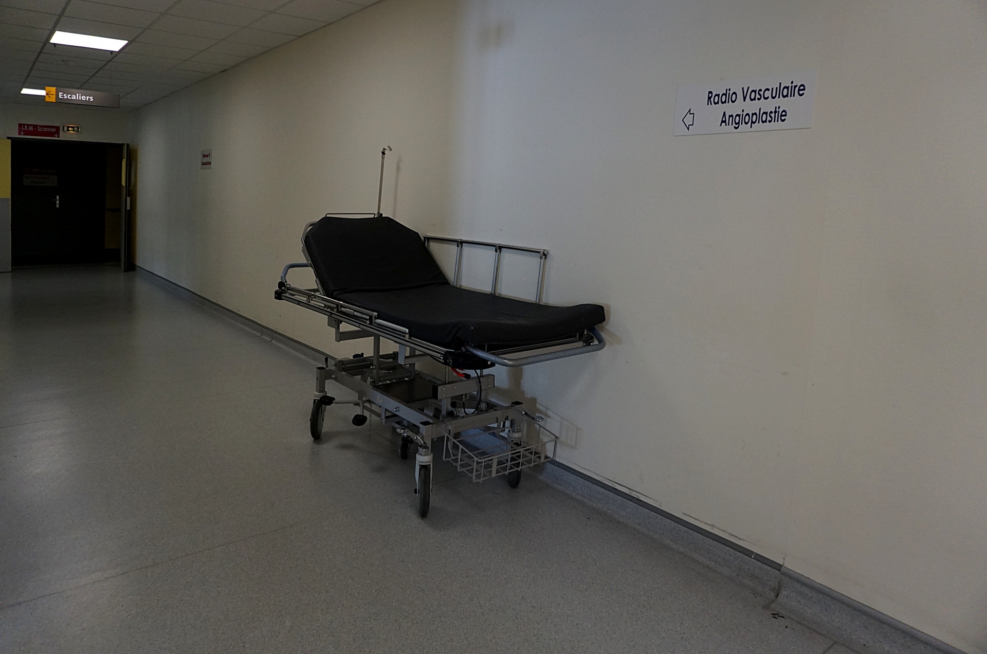 corridor hospital stretcher free photo