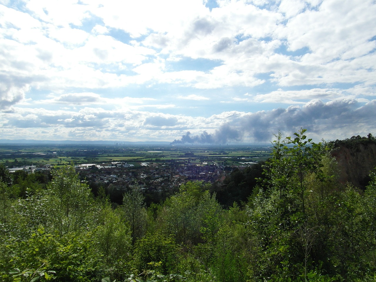 brand rhine valley ludwigshafen free photo