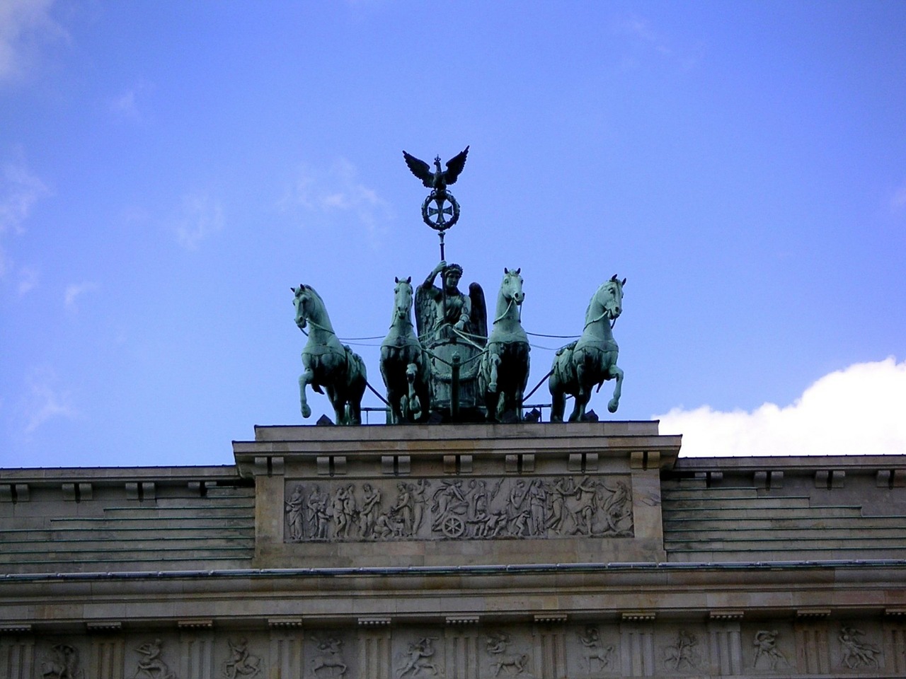 brandenburg gate quadriga berlin free photo