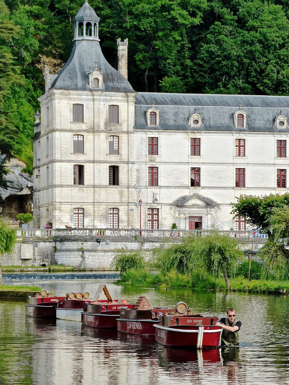 brantome dronhe river marouatte free photo