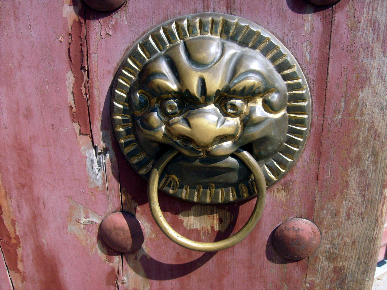 door knocker brass free photo