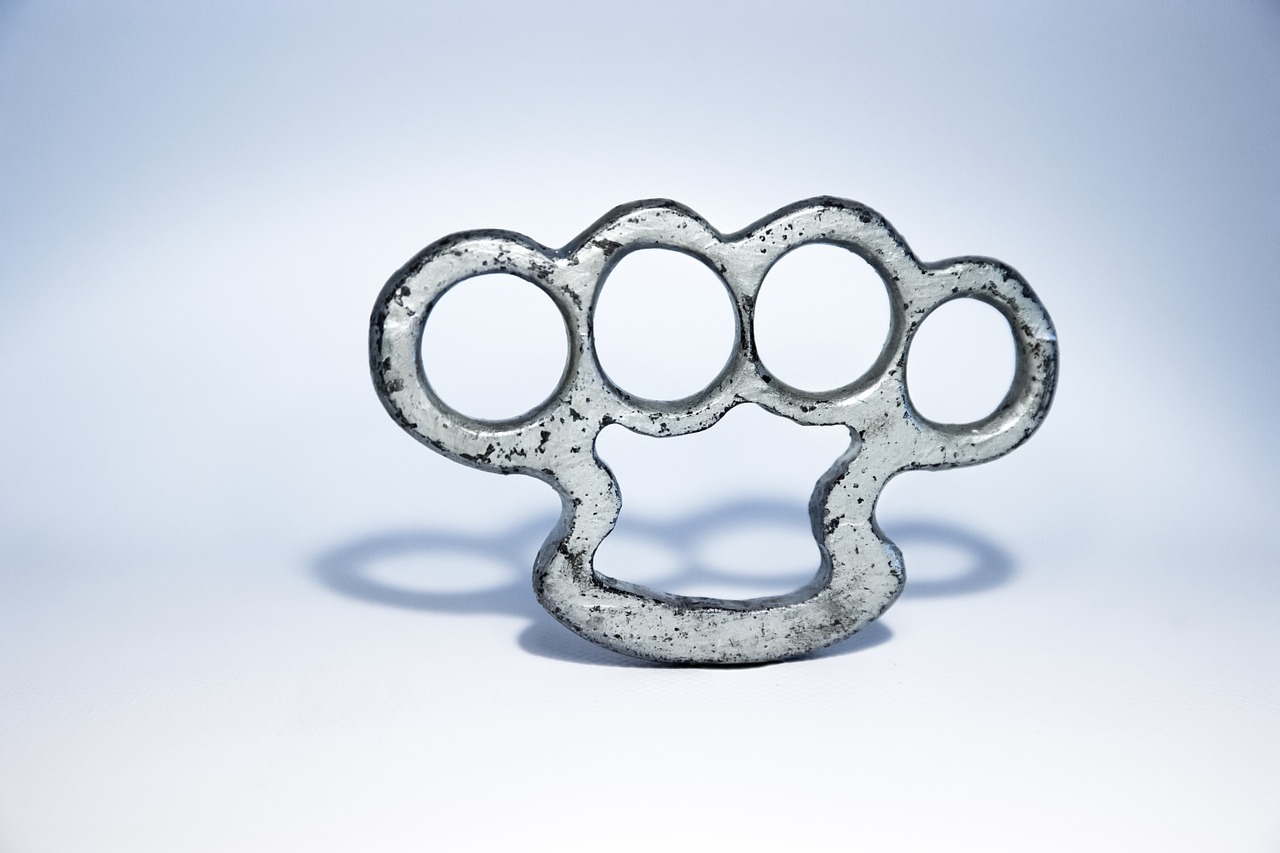 brass knuckles iron wrought free photo