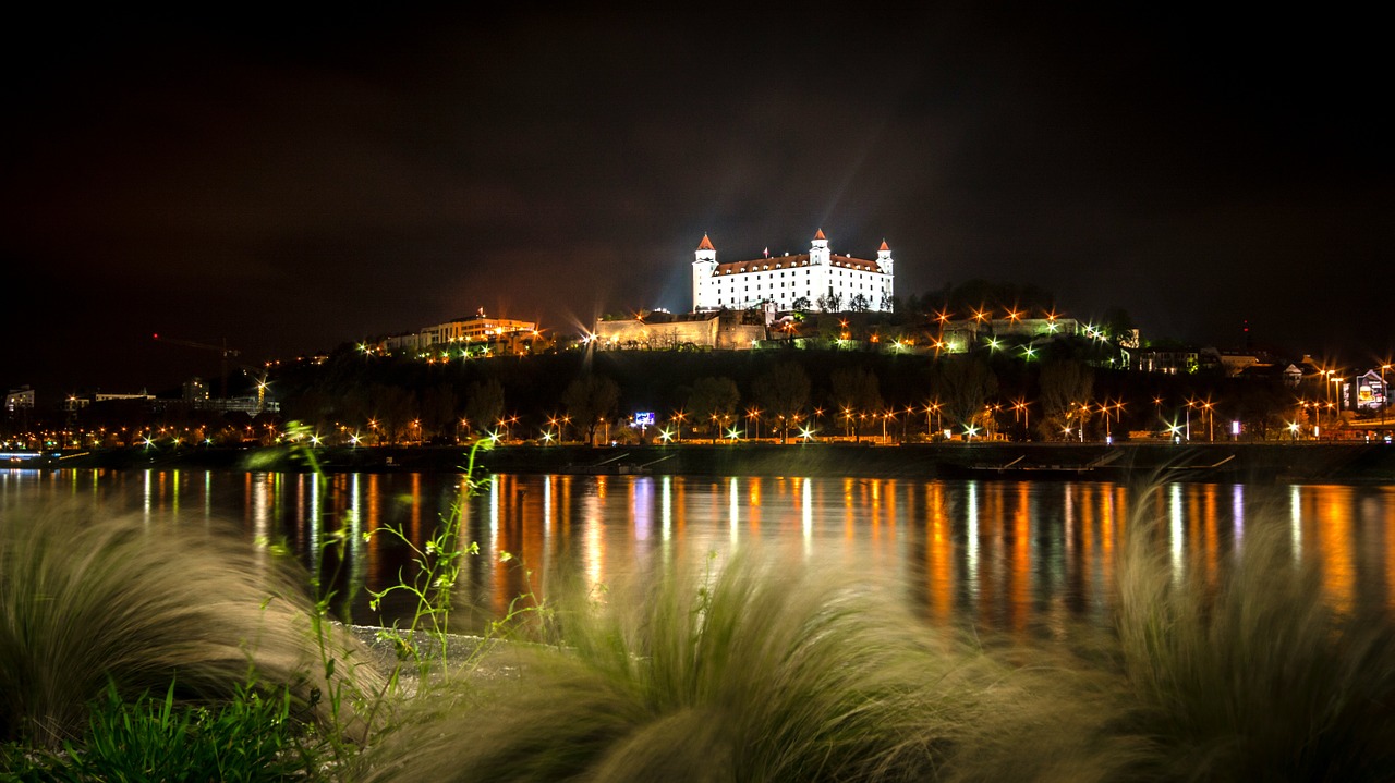 bratislava castle the danube free photo