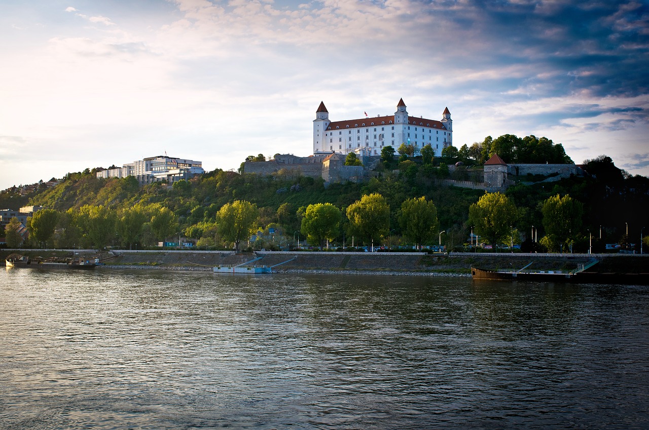 bratislava castle danube free photo