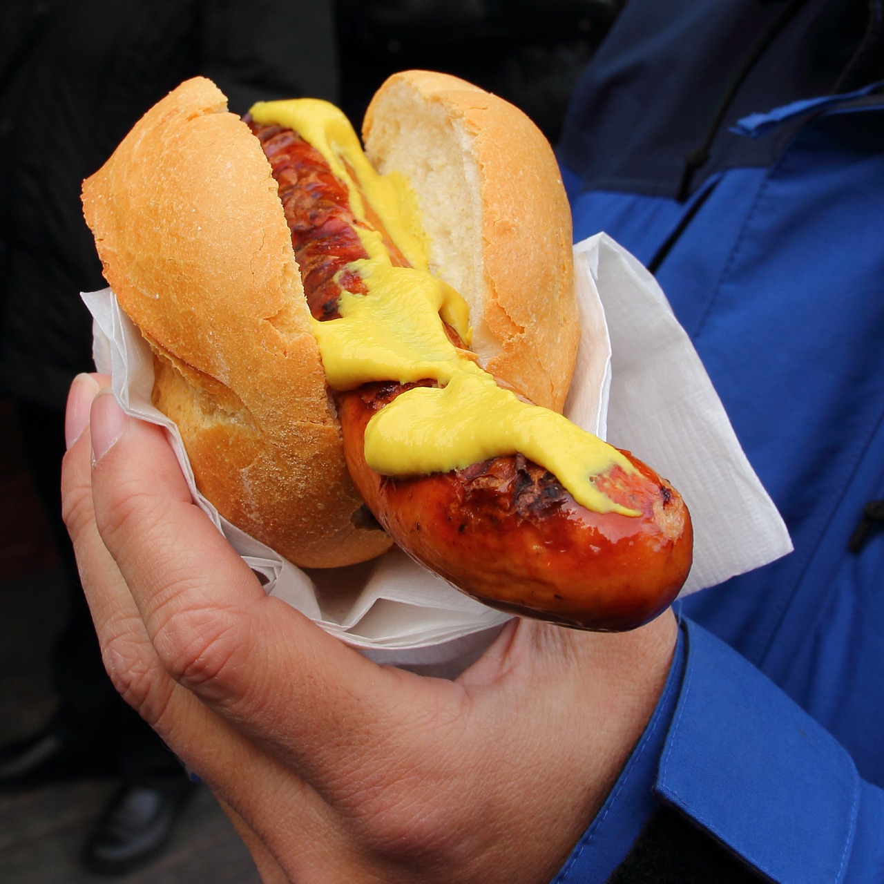bratwurst sausage fast food free photo