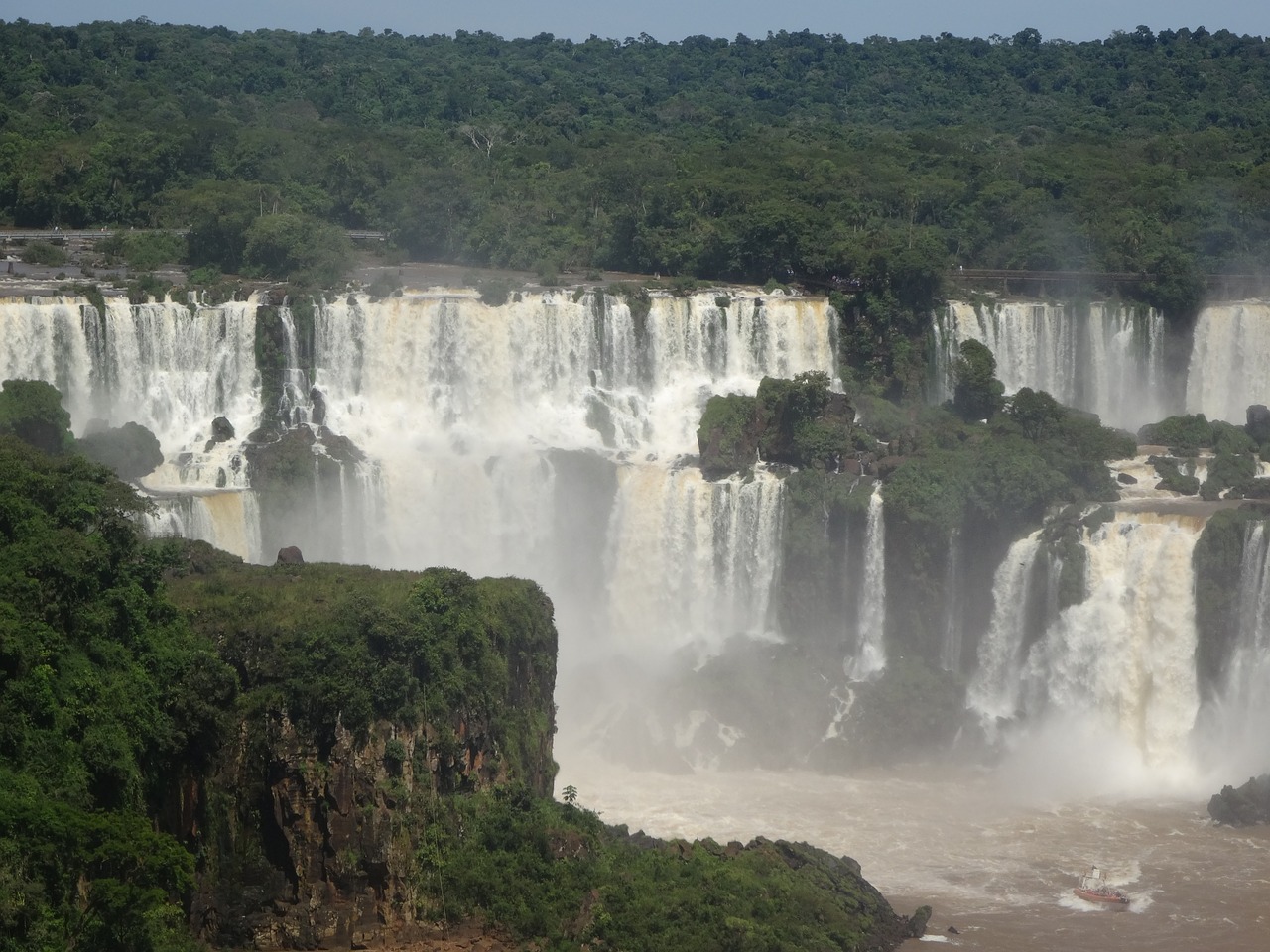 brazil iguazu waterfall free photo