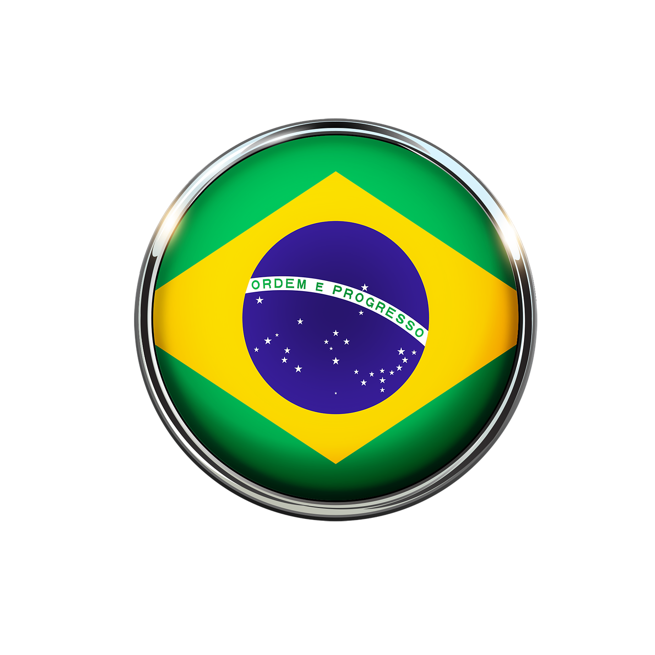 brazil flag circle free photo