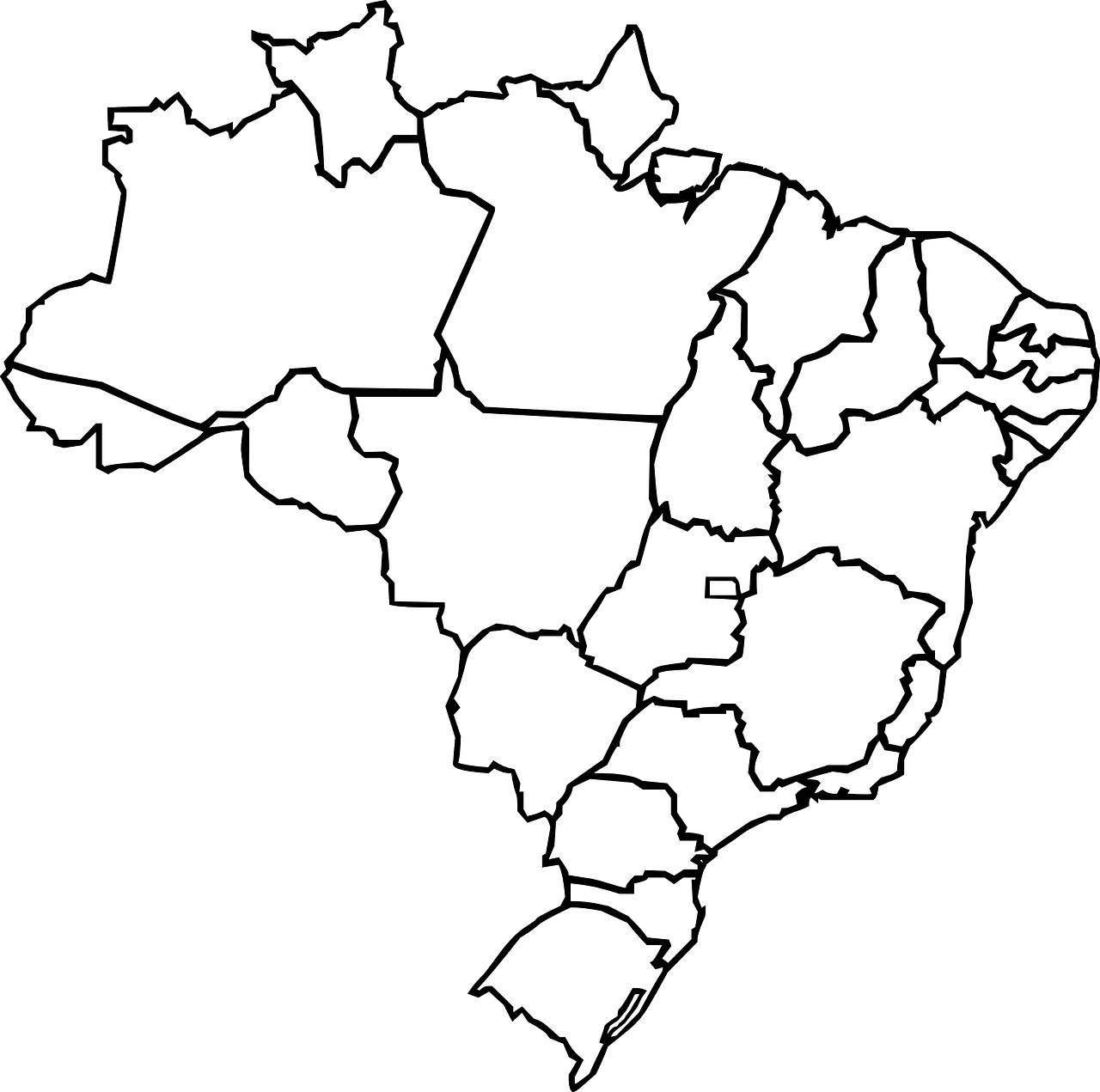 brazil geography map free photo