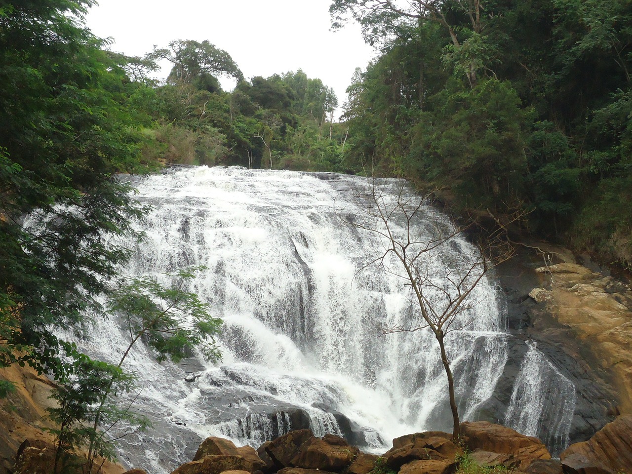 brazil pedra bonita mg waterfall free photo