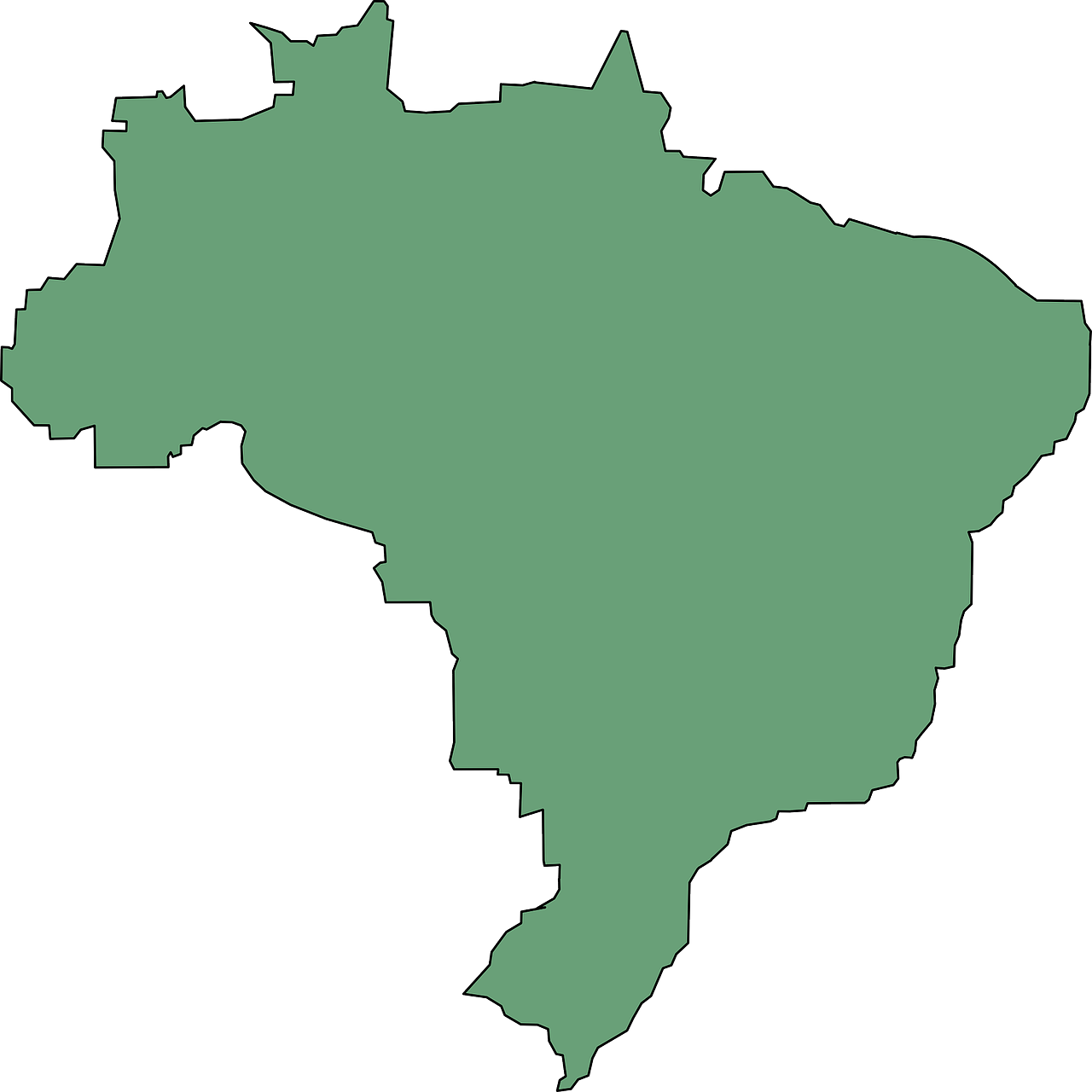 brazil map south america free photo