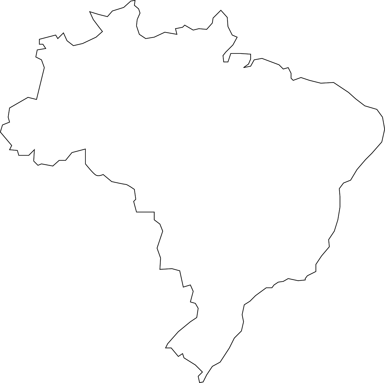 brazil country map free photo