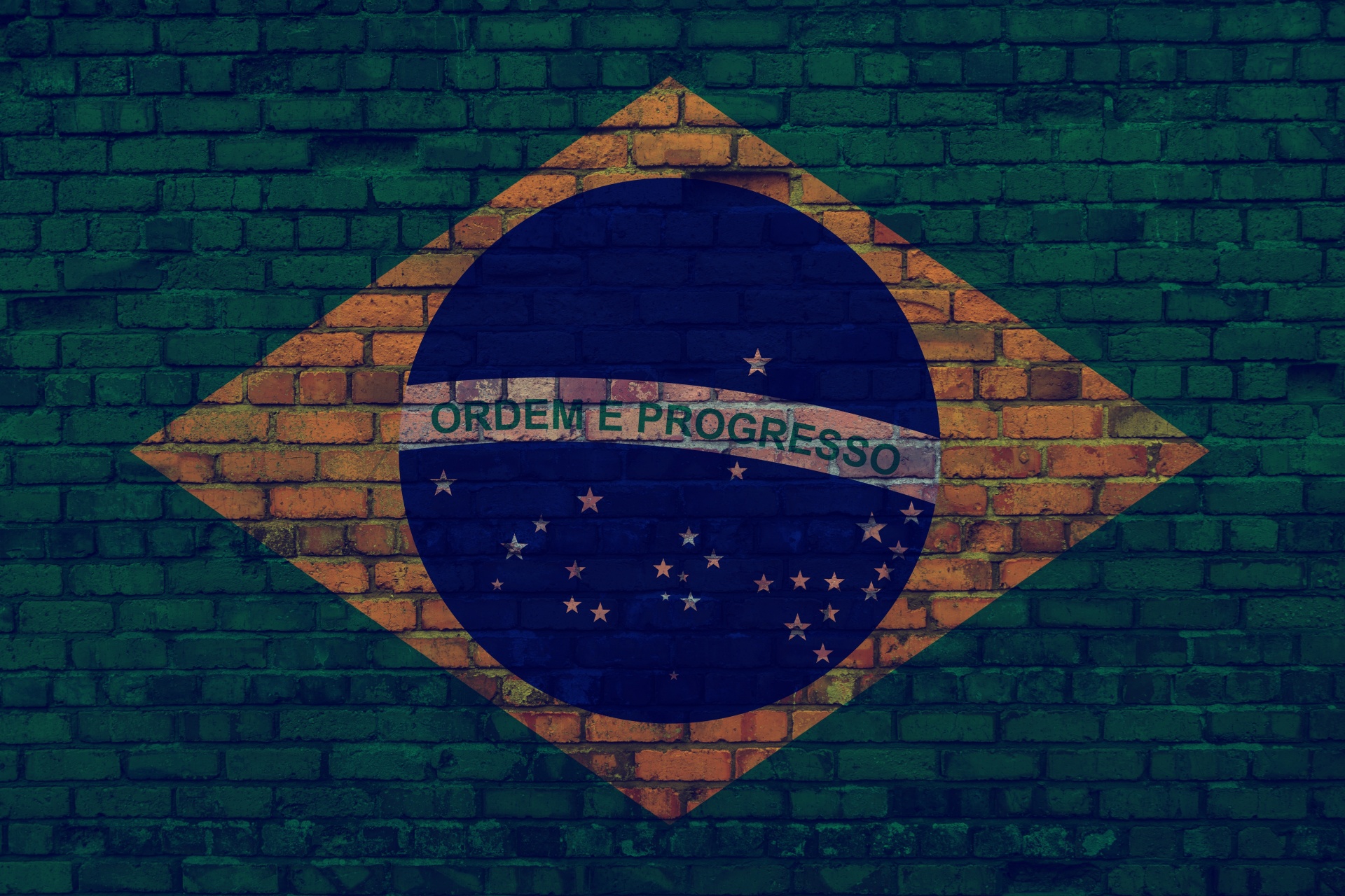 brazil flag wall free photo