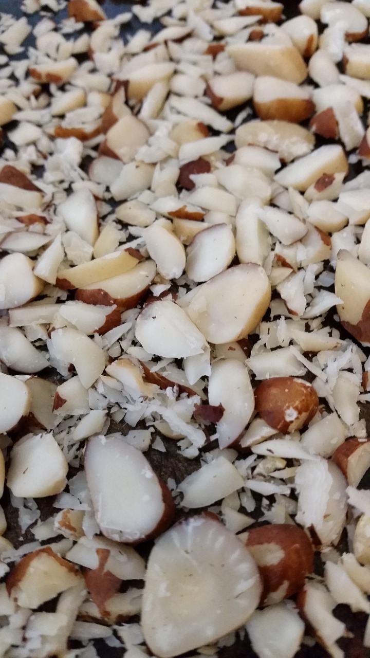 brazil nuts chopped food free photo