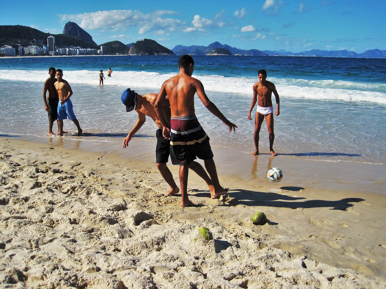 brazilian football copacabana free photo