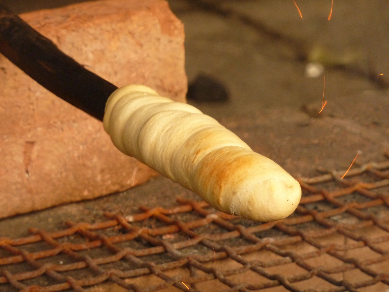bread fire baking free photo