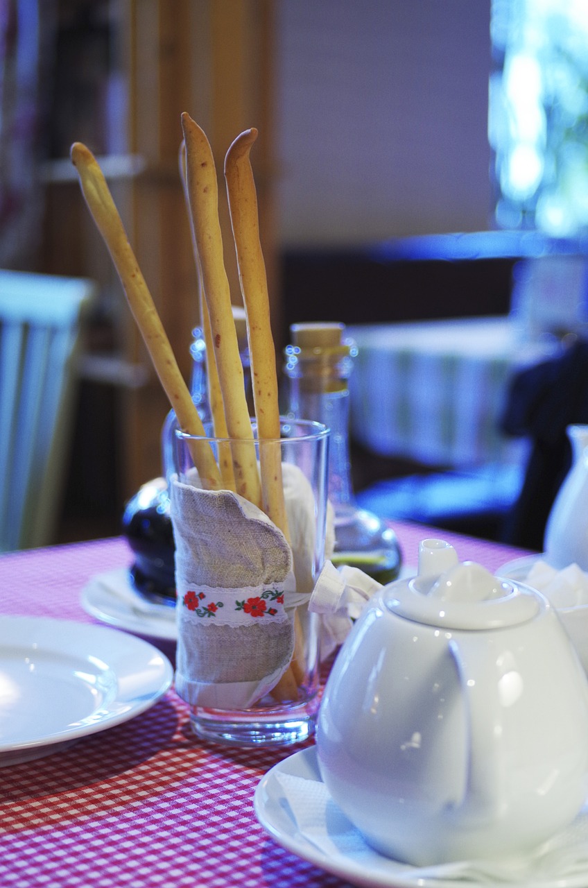 bread table tea free photo