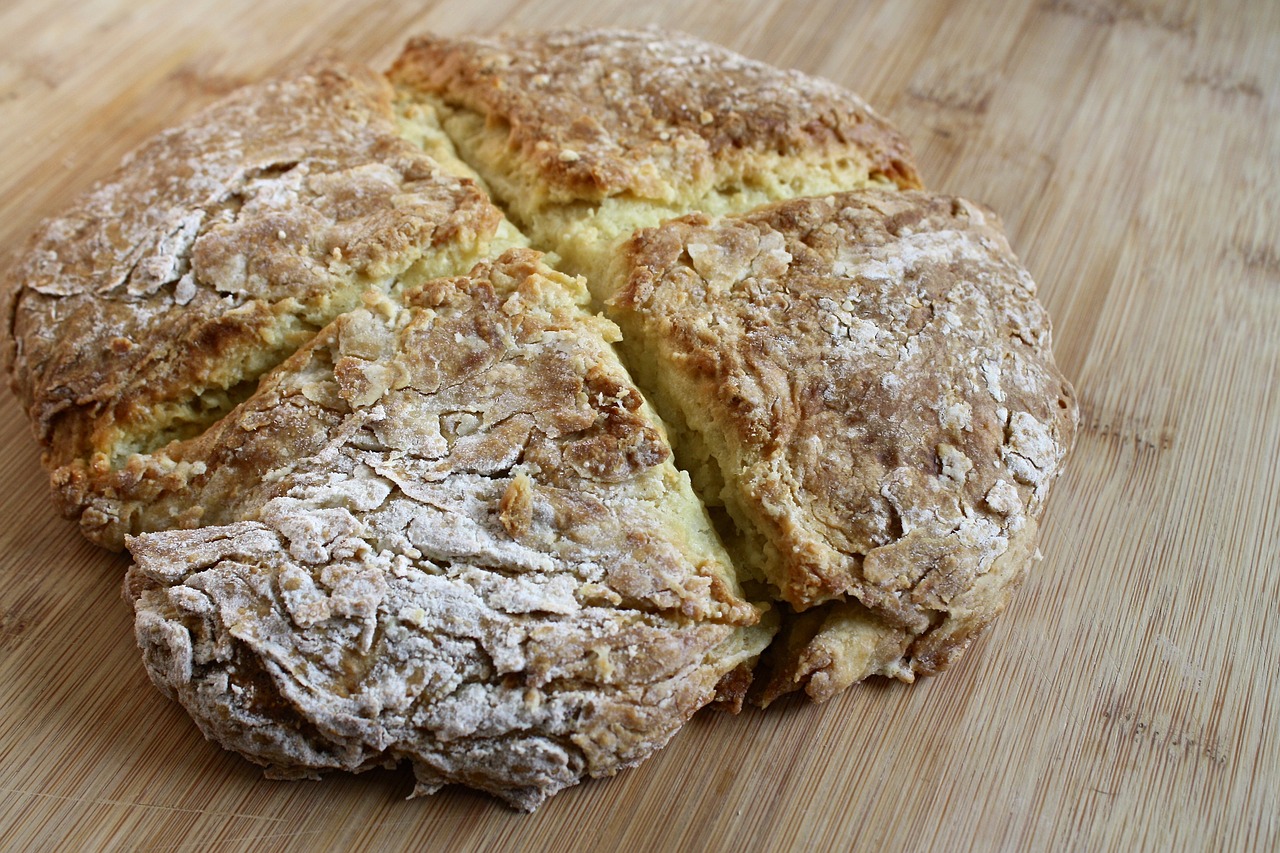 bread irish soda bread loaf free photo