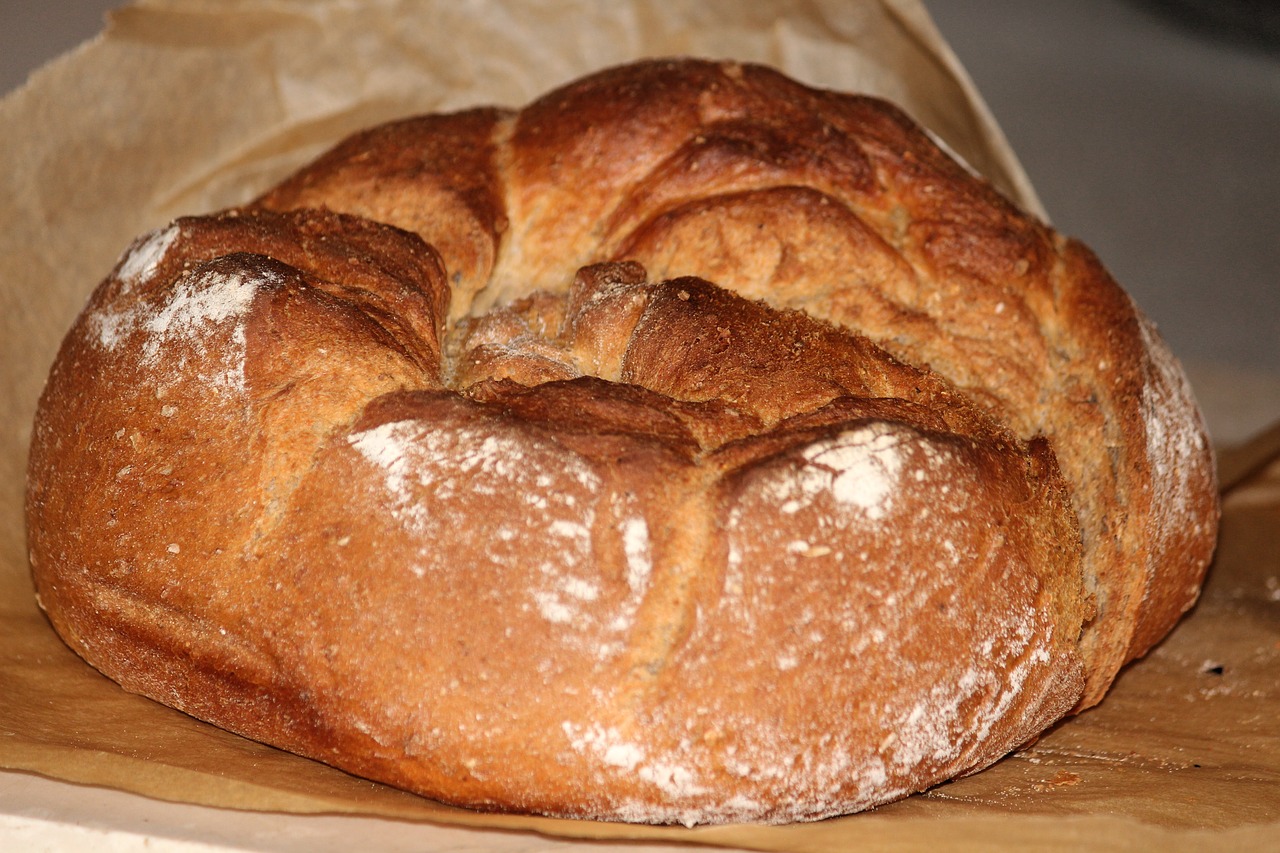 bread baked baker free photo