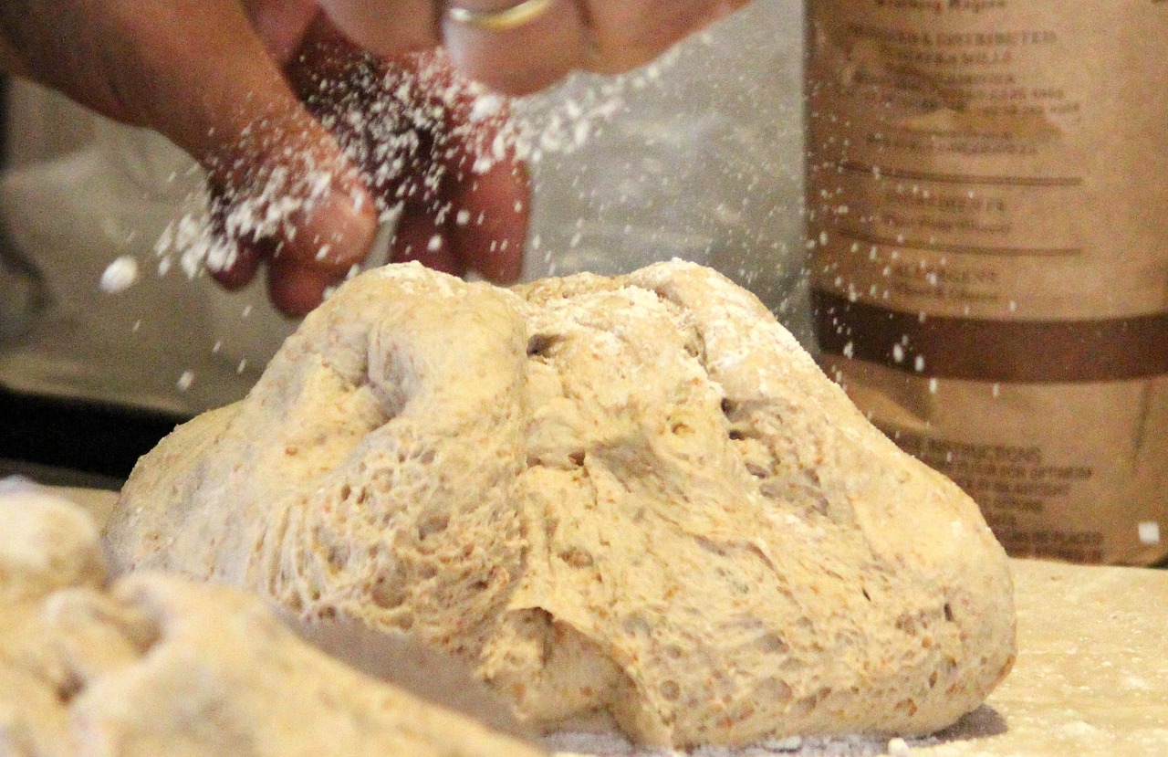 bread dough flour free photo