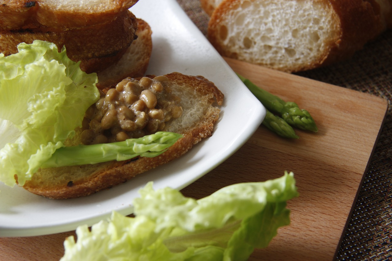 bread natto food free photo