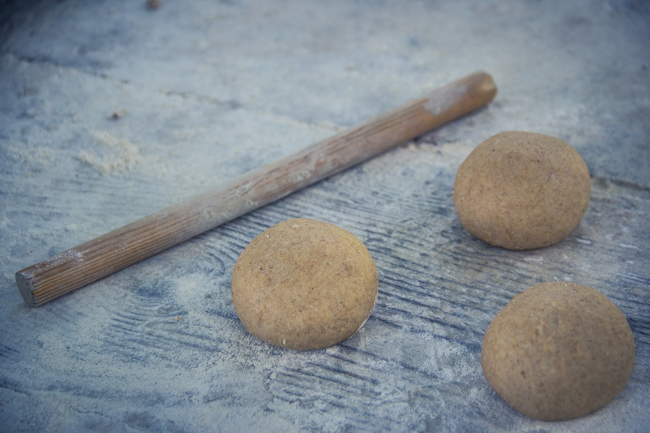 bread  kneading  handmade free photo