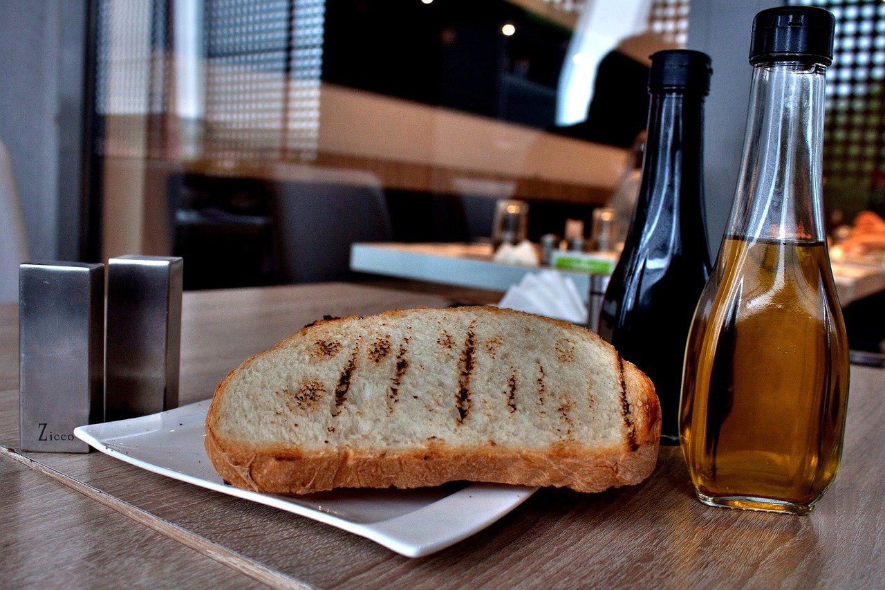 bread roasted bread olive oil free photo