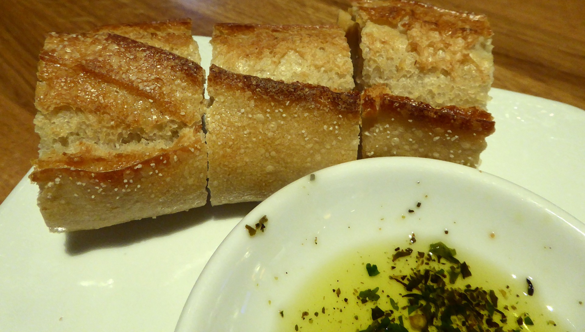 bread oil dipping free photo