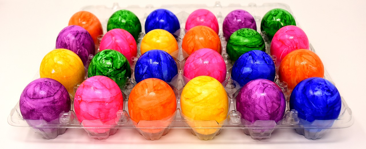 bread eggs easter eggs colored free photo