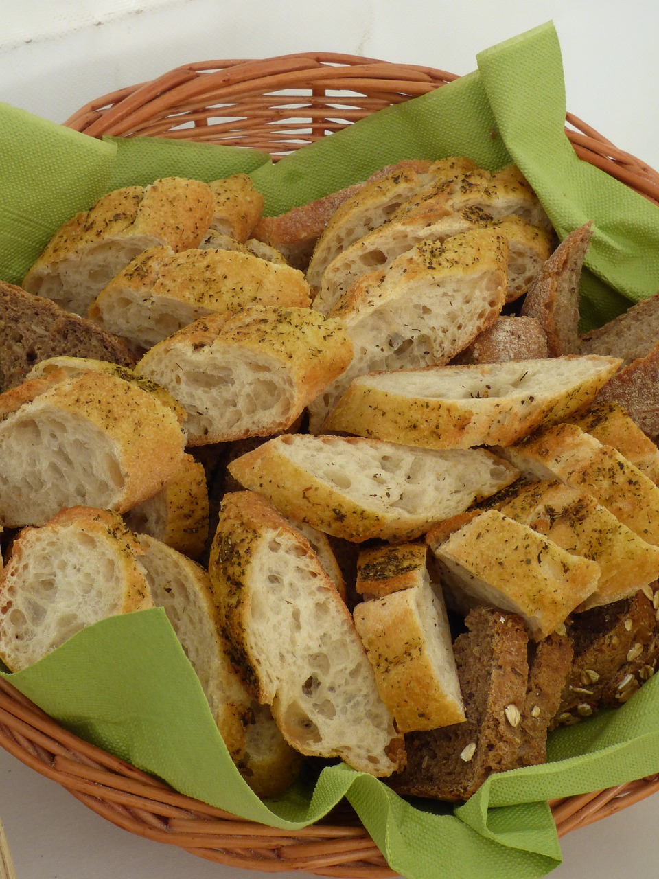 breadbasket bread napkin free photo