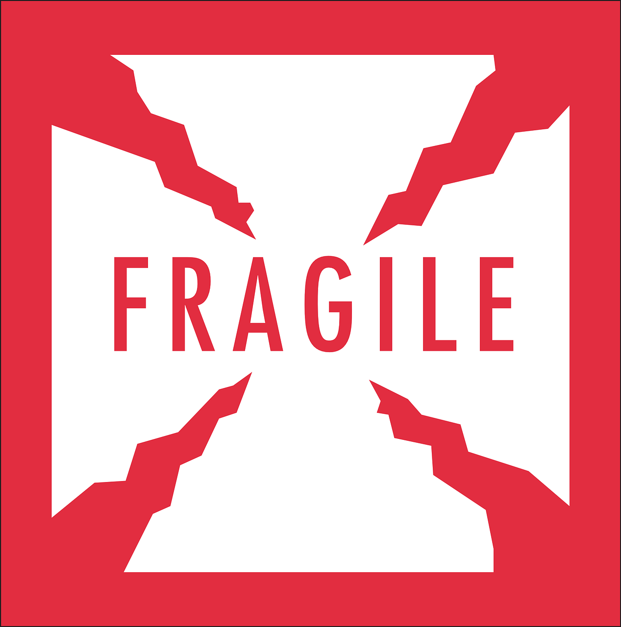 break warning fragile free photo