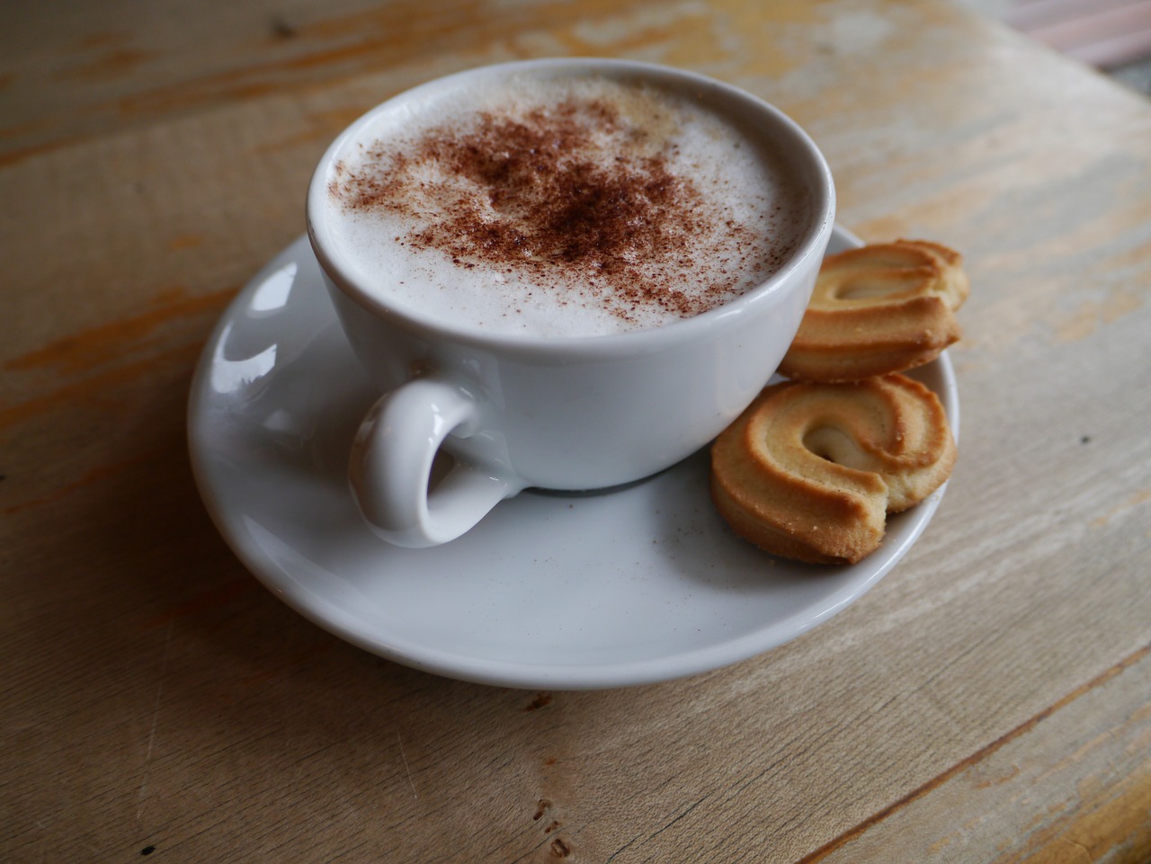 breakfast cappuccino biscuits free photo